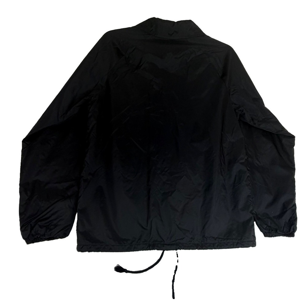 Vans Torrey Coaches Men's Windbreaker Sz Medium M Black Snap Up Jacket - Picture 3 of 6